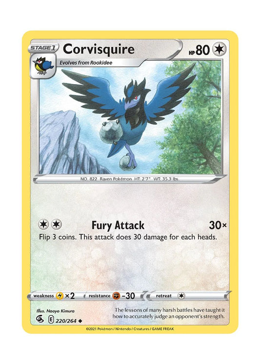 220/264 Corvisquire / Stage 1 / Uncommon (Fusion Strike) English card