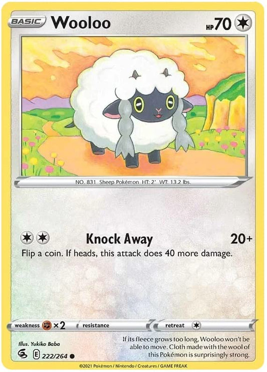 222/264 Wooloo / Basic / Common (Fusion Strike) English card