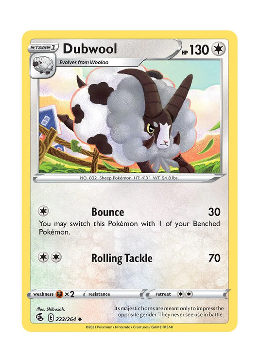223/264 Dubwool / Stage 1 / Uncommon (Fusion Strike) English card