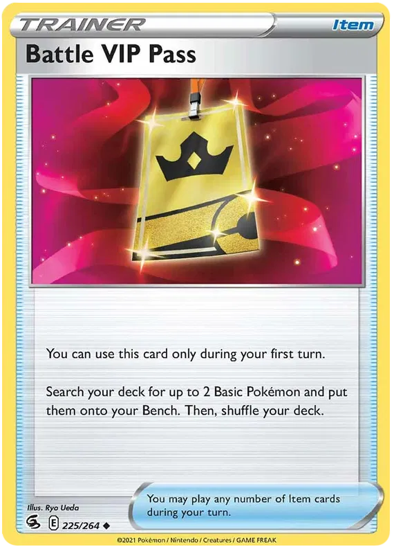 225/264 Battle VIP Pass (Fusion Strike) Pokemon card (English)