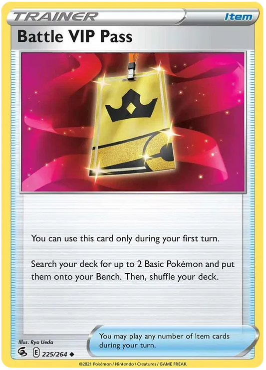225/264 Battle VIP Pass (Fusion Strike) Pokemon card (English)