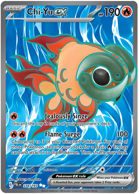 234/193 Chi-Yu EX (Paldea Evolved) Pokémon card (English)