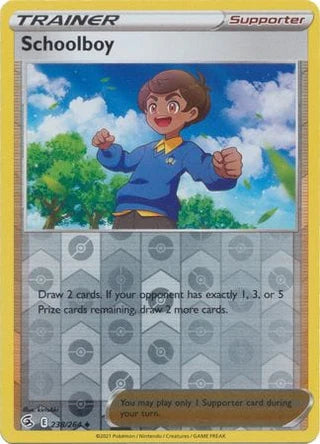238/264 Schoolboy (Reverse Holo) (Fusion Strike) Pokemon card (English)