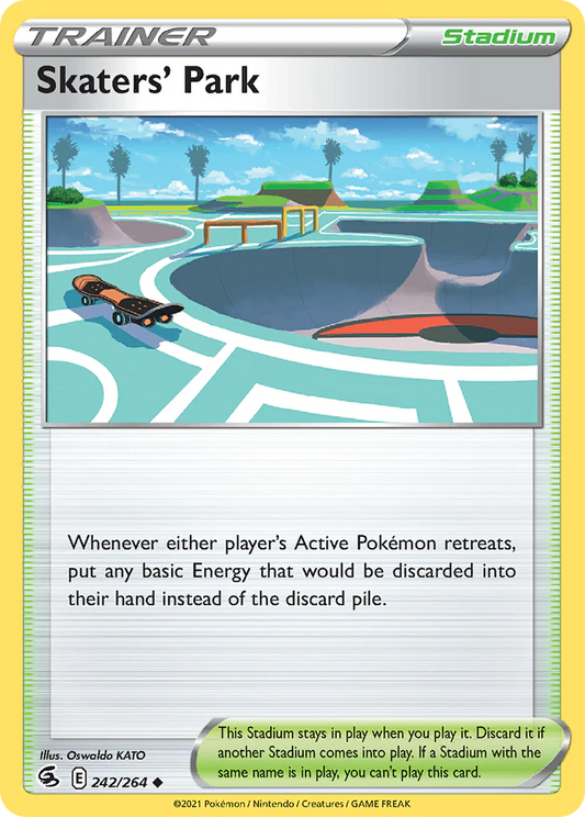242/264 Trainer / Stadium / Skaters' Park / Uncommon (Fusion Strike) English card