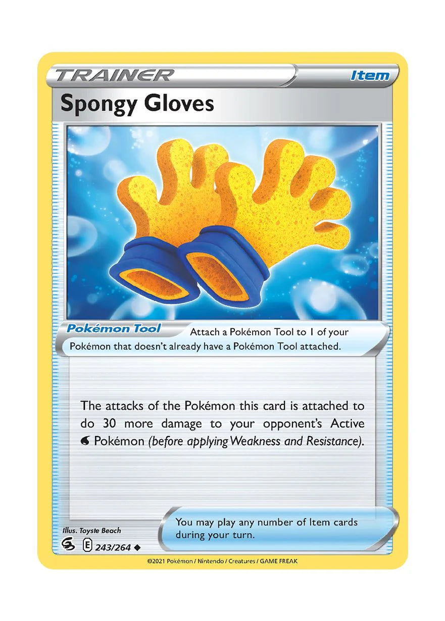243/264 Trainer / Item / Spongy Gloves / Uncommon (Fusion Strike) English card