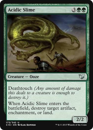 Magic the gathering (Forest) Acidic Slime #173/342 - Commander 2015 - MTG Card (English) Uncommon