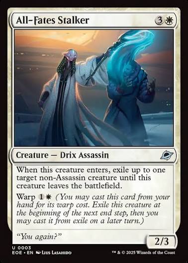 Magic the gathering (Plains) All-Fates Stalker #0003 - Edge of Eternities - MTG Card (English) Uncommon