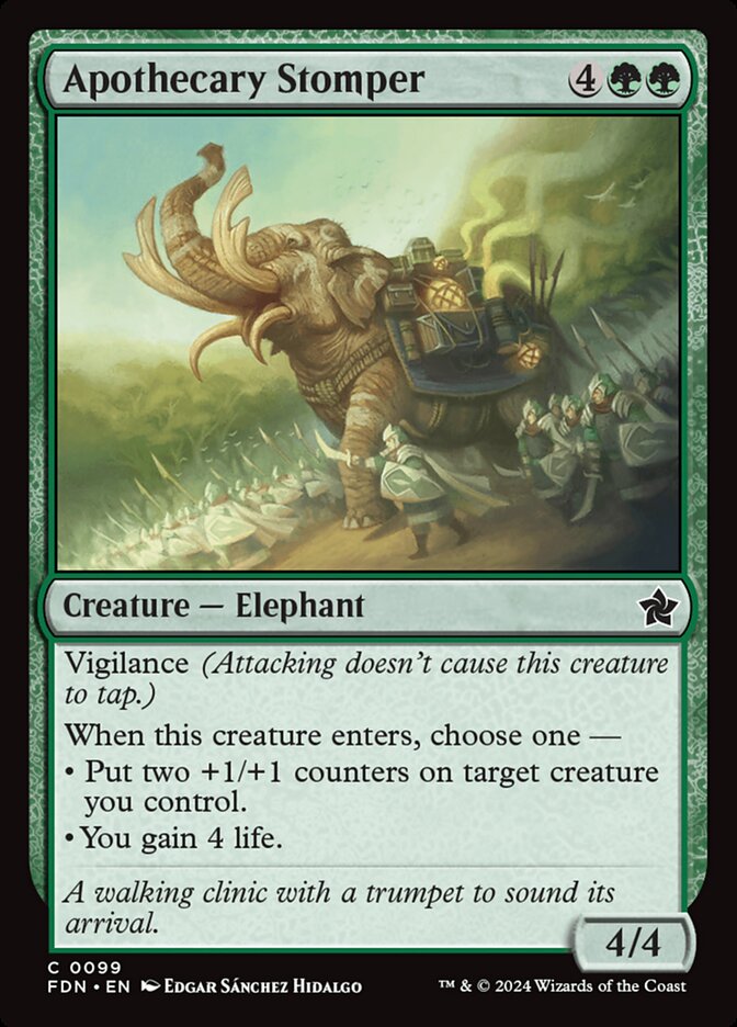 Magic the gathering (Forest) Apothecary Stomper #0099 - Foundations - MTG Card (English) Common