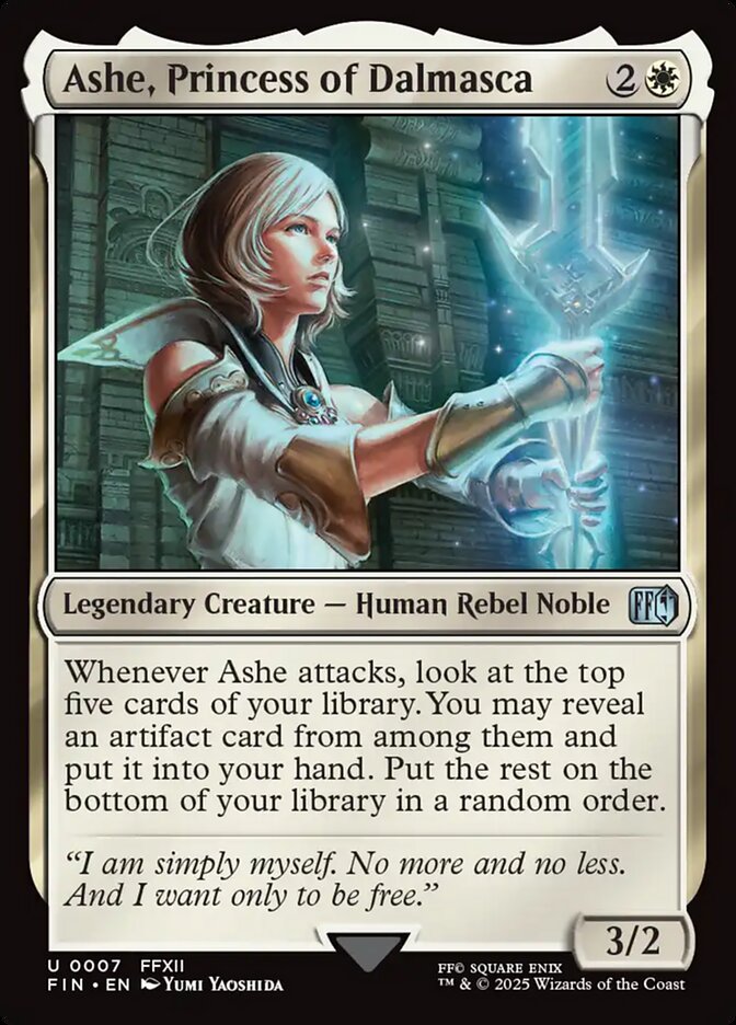 Magic the gathering (Plains) Ashe, Princess of Dalmasca #0007 - FINAL FANTASY - MTG Card (English) Uncommon