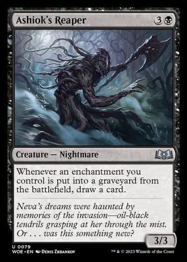 Magic the gathering (Swamp) Ashiok's Reaper #0079 - Wilds of Eldraine - MTG Card (English) Uncommon