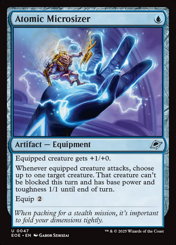 Magic the gathering (Island) Atomic Microsizer #0047 - Edge of Eternities - MTG Card (English) Uncommon
