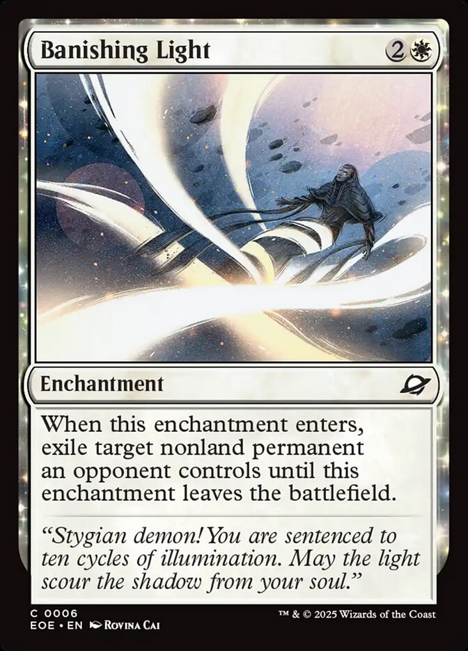 Magic the gathering (Plains) Banishing Light #0006 - Edge of Eternities - MTG Card (English) Common