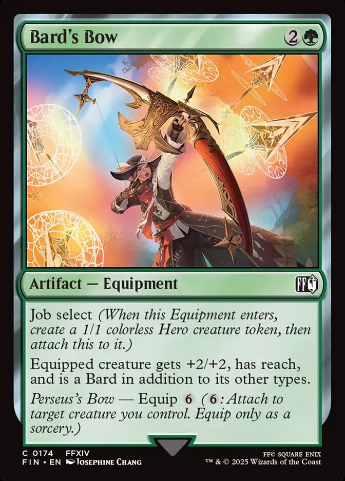 Magic the gathering (Forest) Bard's Bow #0174 - FINAL FANTASY - MTG Card (English) Common