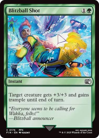 Magic the gathering (Forest) Blitzball Shot #0176 - FINAL FANTASY - MTG Card (English) Common