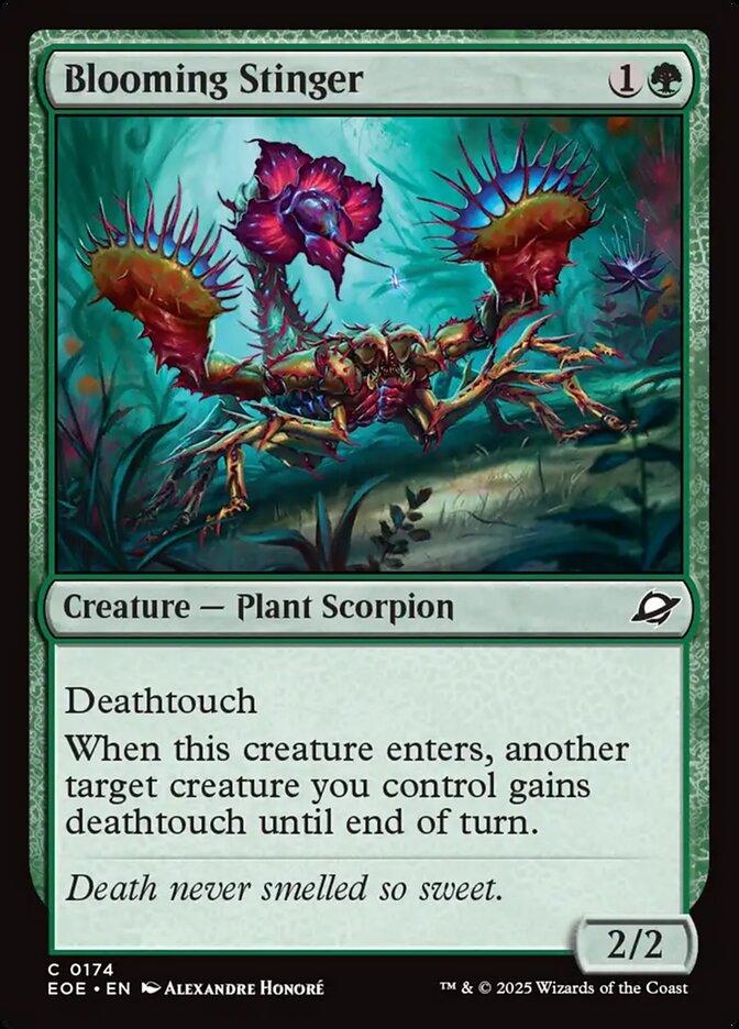 Magic the gathering (Forest) Blooming Stinger #0174 - Edge of Eternities Set - MTG Card (English) Common