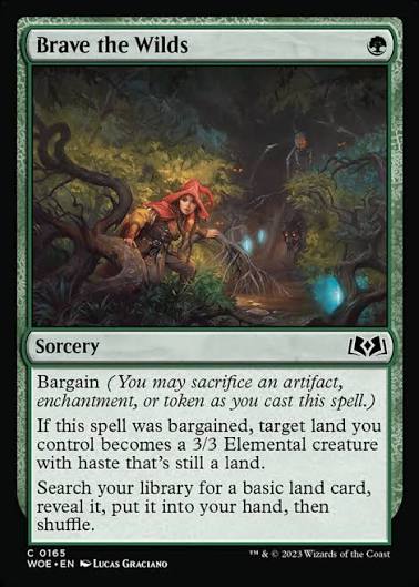 Magic the gathering (Forest) Brave the Wilds #0165 - Wilds of Eldraine - MTG Card (English) Common