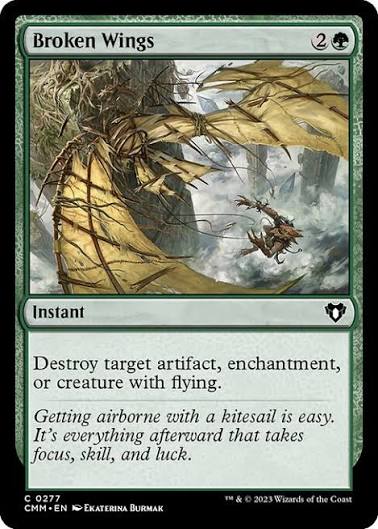 Magic the gathering (Forest) Broken Wings #0277 - Commander Masters - MTG Card (English) Common