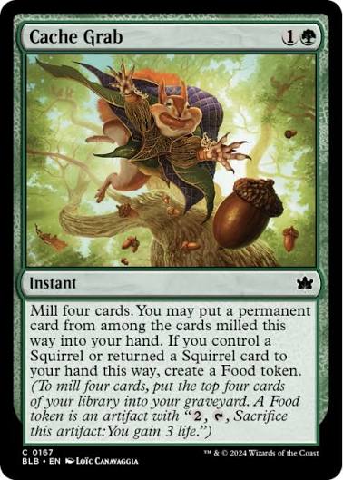 Magic the gathering (Forest) Cache Grab #0167 - Bloomburrow - MTG Card (English) Common