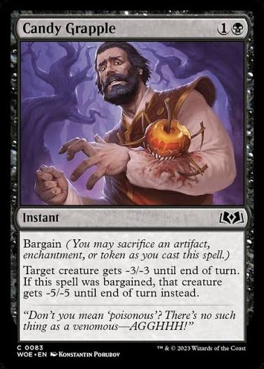 Magic the gathering (Swamp) Candy Grapple #0083 - Wilds of Eldraine - MTG Card (English) Common