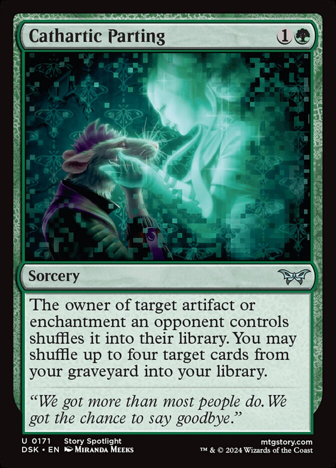 Magic the gathering (Forest) Cathartic Parting #0171 - Duskmourn: House of Horror - MTG Card (English) Uncommon