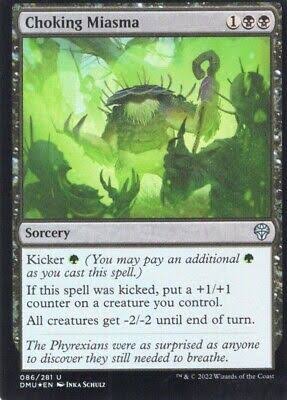 Magic the gathering (Swamp) Chocking Miasma #086/281 - Dominaria United - MTG Card (English) Uncommon