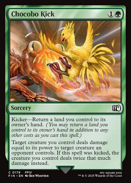 Magic the gathering (Forest) Chocobo Kick #0178 - FINAL FANTASY - MTG Card (English) Common