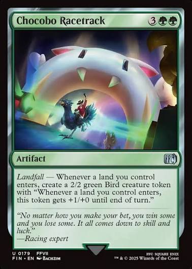 Magic the gathering (Forest) Chocobo Racetrack #0179 - FINAL FANTASY - MTG Card (English) Uncommon
