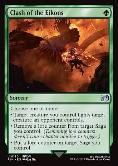 Magic the gathering (Forest) Clash of the Eikons #0180 - FINAL FANTASY - MTG Card (English) Uncommon