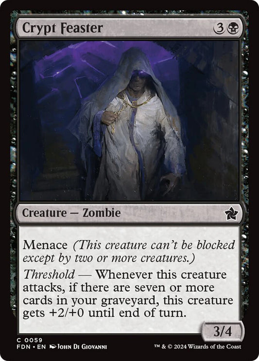 Magic the gathering (Swamp) Crypt Feaster #0059 - Foundations - MTG Card (English) Common