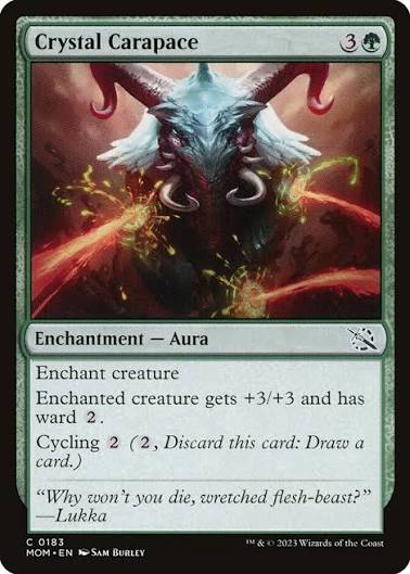 Magic the gathering (Forest) Crystal Carapace #0183 - March of the Machine - MTG Card (English) Common