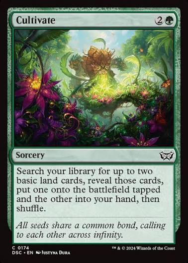 Magic the gathering (Forest) Cultivate #0174 - Duskmourn: House of Horror Commander - MTG Card (English) Common