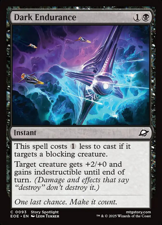 Magic the gathering (Swamp) Dark Endurance #0093 - Edge of Eternities - MTG Card (English) Common