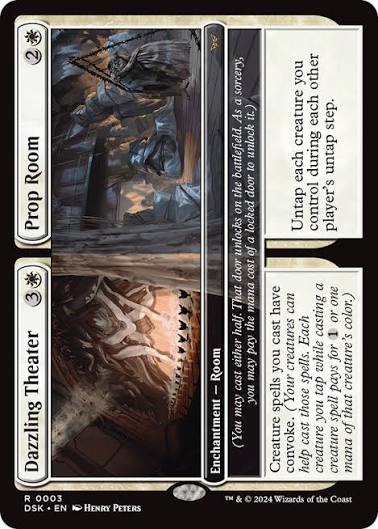 Magic the gathering (Plains) Dazzling Theater // Prop Room #0003 - Duskmourn: House of Horror - MTG Card (English) Rare