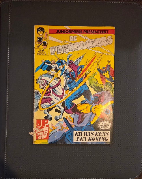Marvel Juniorpress Presenteert: De Verdedigers Nr. 3 – Er Was Eens een Koning | Dutch Marvel Comic | Vintage Juniorpress Edition