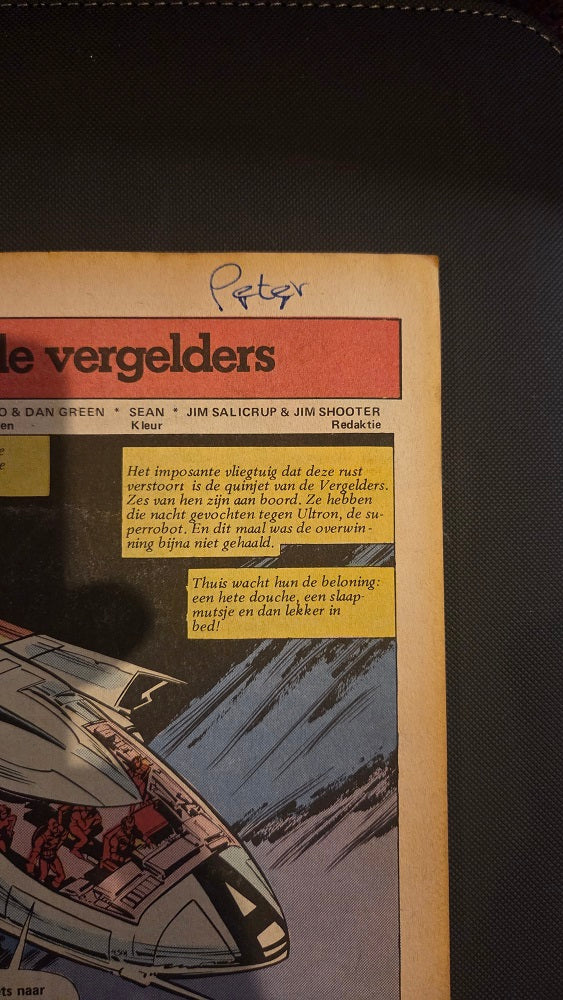 Marvel Juniorpress Presenteert: De Vergelders Nr. 5 (Special) – Het Gevaar van De Gele Klauw | Dutch Avengers Comic | Vintage Edition