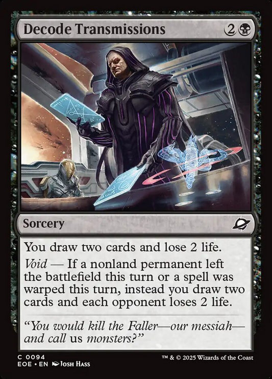 Magic the gathering (Swamp) Decode Transmissions #0094 - Edge of Eternities - MTG Card (English) Common