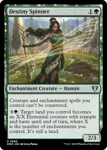 Magic the gathering (Forest) Destiny Spinner #0890 - Commander Masters - MTG Card (English) Uncommon