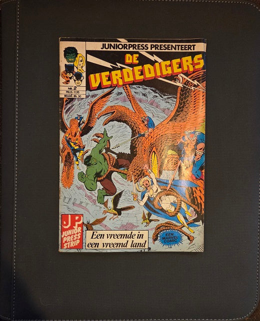 Marvel Juniorpress Presents: De Verdedigers Nr. 2 – Een Vreemde in een Vreemd Land | Dutch Marvel Comic | Vintage Juniorpress Edition
