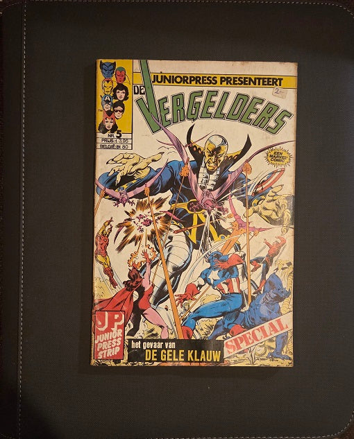 Marvel Juniorpress Presenteert: De Vergelders Nr. 5 (Special) – Het Gevaar van De Gele Klauw | Dutch Avengers Comic | Vintage Edition