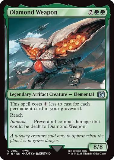 Magic the gathering (Forest) Diamond Weapon #0183 - FINAL FANTASY - MTG Card (English) Uncommon