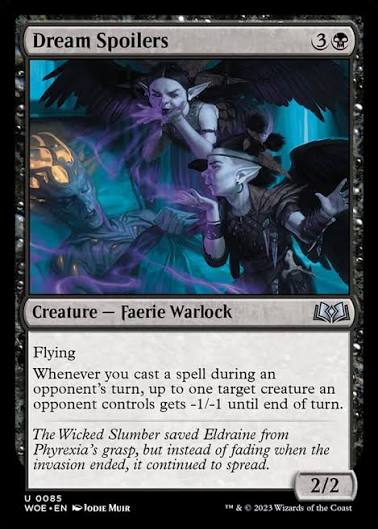 Magic the gathering (Swamp) Dream Spoilers #0085 - Wilds of Eldraine - MTG Card (English) Uncommon
