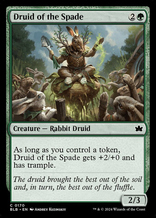 Magic the gathering (Forest) Druid of the Spade #0170 - Bloomburrow - MTG Card (English) Common