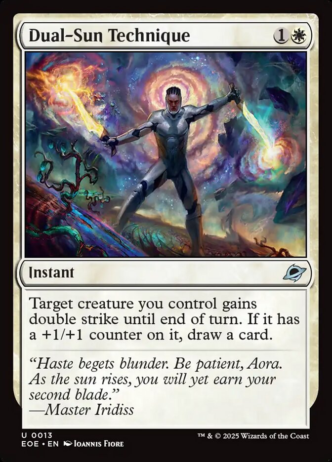 Magic the gathering (Plains) Dual-Sun Technique #0013 - Edge of Eternities - MTG Card (English) Uncommon