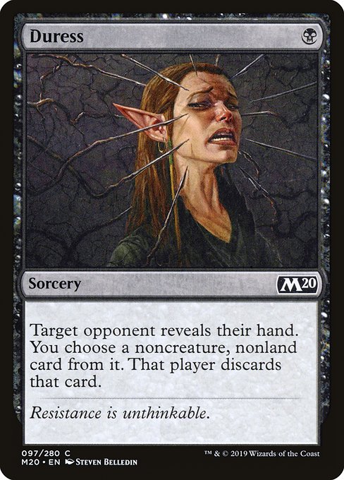 Magic the gathering (Swamp) Duress #097/280 - Core Set 2020 - MTG Card (English) Common