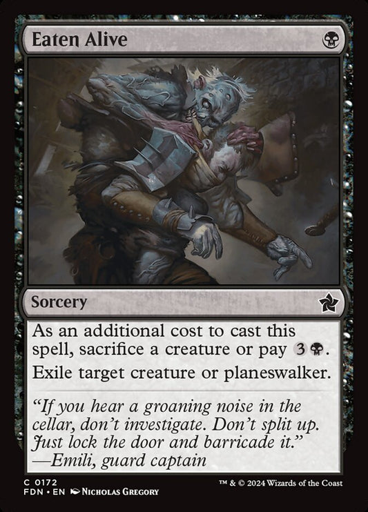 Magic the gathering (Swamp) Eaten Alive #0172 - Foundations - MTG Card (English) Common