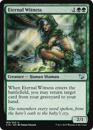 Magic the gathering (Forest) Eternal Witness #183/342 - Commander 2015 - MTG Card (English) Uncommon