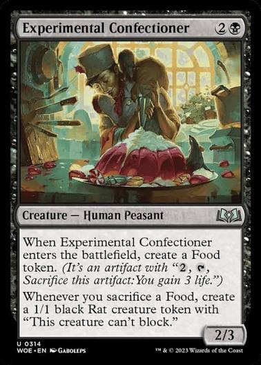 Magic the gathering (Swamp) Experimental Confectioner #0314 - Wilds of Eldraine - MTG Card (English) Uncommon