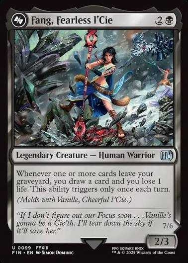 Magic the gathering (Swamp) Fang, Fearless l'cie #0099 - FINAL FANTASY - MTG Card (English) Uncommon