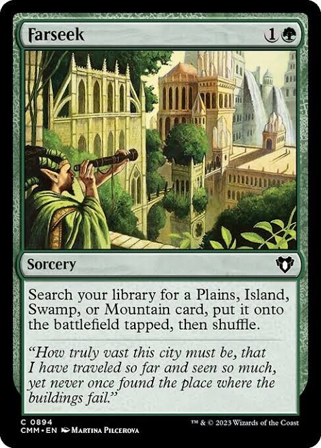 Magic the gathering (Forest) Farseek #0894 - Commander Masters - MTG Card (English) Common