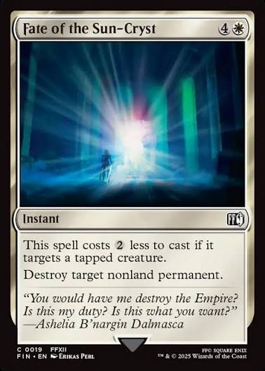 Magic the gathering (Plains) Fate of the Sun-Cryst #0019 - FINAL FANTASY - MTG Card (English) Common